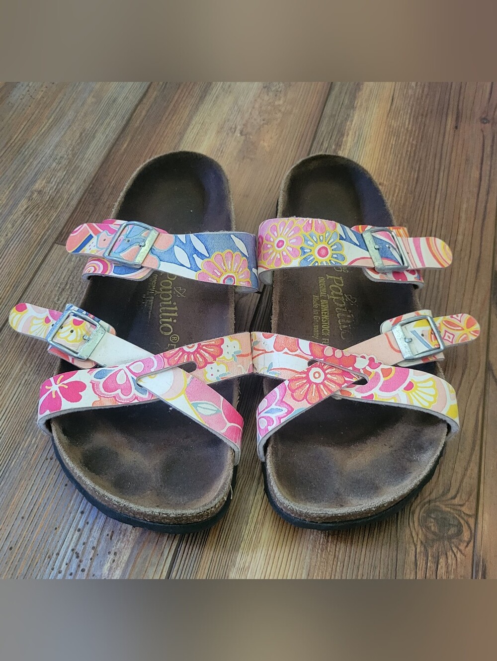 Papillio Birkenstock Sandals Size 39 5.5 Floral